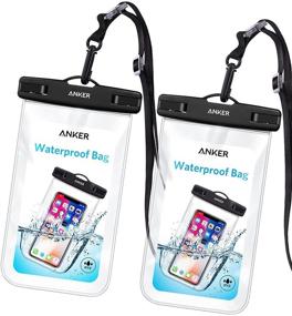 img 4 attached to 📱 Anker Universal Waterproof Case (2 Pack) - IPX8 Phone Pouch Dry Bag for iPhone X/8/8 Plus, Samsung Galaxy S8/S7, Google Pixel 2, Up to 6 Inches