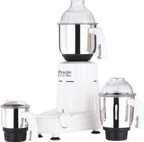 img 2 attached to 🔌 Preethi Eco Plus White 3-Jar Mixer Grinder 110-Volt for USA/Canada Use