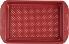 img 1 attached to 🍰 Farberware 4-Piece Nonstick Bakeware Set - Includes Nonstick Cookie Sheet, Baking Pan, and Cake Pans in Red