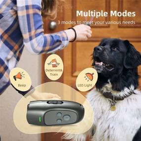 img 3 attached to Mxnelar 16.4 Ft Ultrasonic Anti Barking Device - Beep, Flashlight, 3 Frequencies - USB Rechargeable Training and Deterrent for Indoor/Outdoor Dogs