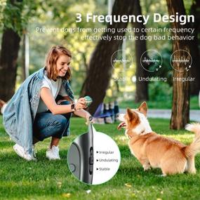 img 2 attached to Mxnelar 16.4 Ft Ultrasonic Anti Barking Device - Beep, Flashlight, 3 Frequencies - USB Rechargeable Training and Deterrent for Indoor/Outdoor Dogs