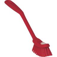 🧹 vikan 42874 fine sweep dish brush, red, 11", with polypropylene and polyester bristles logo