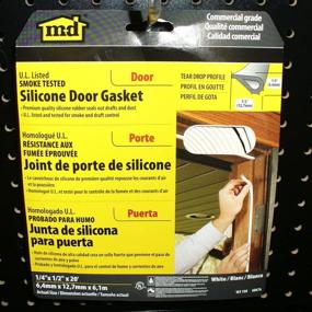 img 2 attached to M-D Building Products 68676 M-D Smoke Seal Door Gasket - Silicone, Oversized, 20 in L X 1/2 in W 1/4 in T - White