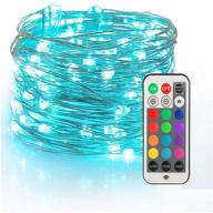 yihong christmas fairy string lights usb powered, 33ft twinkle lights with rf remote, color changing firefly lights - 13 colors logo