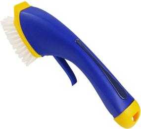 img 4 attached to 🧼 ITTAHO Large Grout and Tile Scrub Brush with Soap Dispenser - Heavy Duty 3-in-1 Floor, Walls, Shower, and Kitchen Cleaning Brush for Countertop, Sink, Bathroom, and Tile