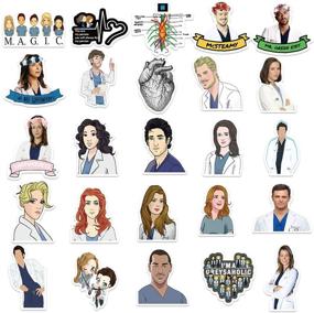 img 3 attached to 👕 Grey's Anatomy Merchandise: 50 Funny Quote Waterproof Stickers for Laptop, Water Bottles, Phone, and more!