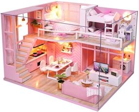 img 4 attached to 🏠 Ogrmar Miniature Furniture Apartment for Dollhouse