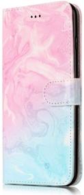 img 4 attached to 📱 JanCalm iPhone 6S Wallet Case – Premium PU Leather Flip Cover with Card/Cash Slots and Stand for iPhone 6/6S (4.7 inch) – Includes Crystal Pen (Pink/Sky Blue)