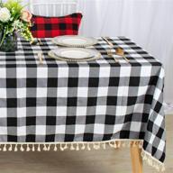 🍽️ stylish amzlokae tablecloth tassel table cover: elevate your dining décor логотип