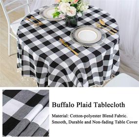 img 2 attached to 🍽️ Stylish AMZLOKAE Tablecloth Tassel Table Cover: Elevate Your Dining Décor