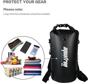 img 1 attached to 🌊 Versatile 30L Black Waterproof Dry Backpack for All Water Sports - Ideal for Kayaking, Boating, Rafting, Swimming, Fishing, Surfing, Diving, Snorkeling, and More!