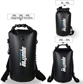 img 3 attached to 🌊 Versatile 30L Black Waterproof Dry Backpack for All Water Sports - Ideal for Kayaking, Boating, Rafting, Swimming, Fishing, Surfing, Diving, Snorkeling, and More!