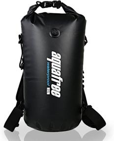 img 4 attached to 🌊 Versatile 30L Black Waterproof Dry Backpack for All Water Sports - Ideal for Kayaking, Boating, Rafting, Swimming, Fishing, Surfing, Diving, Snorkeling, and More!