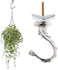 img 3 attached to Saim Swag Hooks For Ceiling Hanging Heavy Duty With Hardware Set Decorative Ceiling Installation Cavity Wall Fixing Plants Flower Pot Hanger Silver