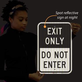 img 1 attached to Exit Only SmartSign Intensity Reflective