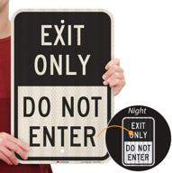 exit only smartsign intensity reflective logo