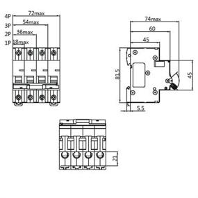 img 1 attached to NDB2 63C10 1 Circuit Breaker Supplemental Protection