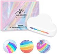 indulge with handmade rainbow bath bombs gift box - perfect for women's relaxation. explore the magic of rainbow cloud spa bath bombs (1pc-rainbow) logo