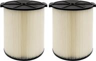 🌀 vf4000 replacement cartridge filter - compatible with ridgid, husky, craftsman wet dry vacs - 5 to 20-gallon - 2 pack логотип