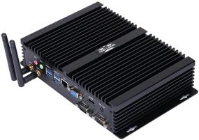 img 2 attached to Windows/Linux Industrial Mini PC with I3 4005U, 2 COM, 4G RAM, and 64G SSD