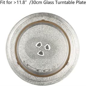 img 2 attached to Large 8.7 Inch Microwave Turntable Ring | Support Roller for Microwave Oven Tray | Glass Plate Tray Wheel Ring (Set of 2)