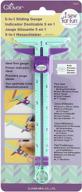 enhance your sewing experience with clover sew for fun 5-in-1 sliding gauge logo