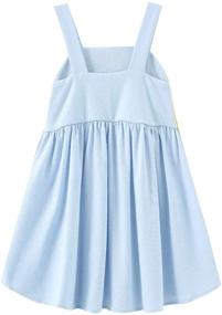 img 3 attached to 🐸 Fun and Colorful Frogwill Toddler Fifties Summer Rainbow Girls' Clothing and Dresses for a Stylish Summer