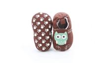 simfamily shoes non slip months coffee owl logo