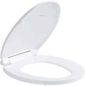 img 3 attached to 🚽 Hygienic Round Toilet Seats: Antibacterial Plastic for Extra Safety and Comfort