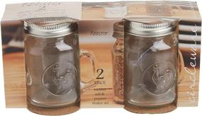 img 1 attached to 🐔 Clear 5 oz Circleware Mason Jar Rooster Mug Salt and Pepper Shakers