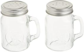 img 3 attached to 🐔 Clear 5 oz Circleware Mason Jar Rooster Mug Salt and Pepper Shakers