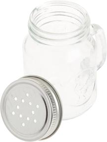 img 2 attached to 🐔 Clear 5 oz Circleware Mason Jar Rooster Mug Salt and Pepper Shakers