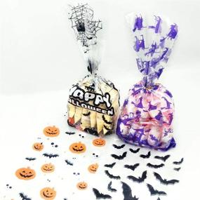 img 1 attached to Halloween Cellophane Cookie Goodies Supplies