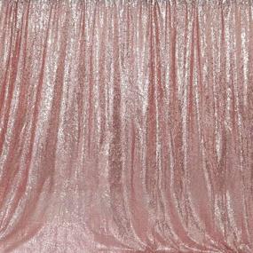 img 2 attached to GFCC 10x10ft Rose Gold Sequin Backdrop: Stunning Christmas 🌹 Decoration for Photo Booth, Wedding Party, Baby Shower, and Events