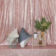 gfcc 10x10ft rose gold sequin backdrop: stunning christmas 🌹 decoration for photo booth, wedding party, baby shower, and events logo