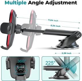 img 3 attached to Universal Windshield Telescopic APPS2Car Compatible