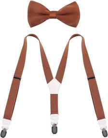 img 3 attached to 🤵 CEAJOO Men's Wedding Suspender and Bow Tie Set