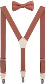 img 4 attached to 🤵 CEAJOO Men's Wedding Suspender and Bow Tie Set