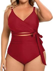 img 3 attached to Daci Waisted Swimwear Monokini - Stylish Women's Clothing in Swimsuits & Cover Ups