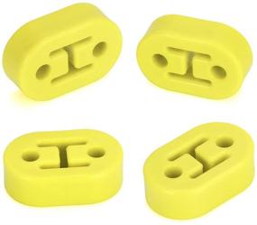 img 4 attached to PTNHZ RACING Universal 4PCS Polyurethane Exhaust/Muffler Rubber Short Hanger Insulator Bracket Bushing Mount 10Mm (Yellow)