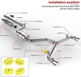 img 1 attached to PTNHZ RACING Universal 4PCS Polyurethane Exhaust/Muffler Rubber Short Hanger Insulator Bracket Bushing Mount 10Mm (Yellow)