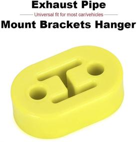 img 3 attached to PTNHZ RACING Universal 4PCS Polyurethane Exhaust/Muffler Rubber Short Hanger Insulator Bracket Bushing Mount 10Mm (Yellow)