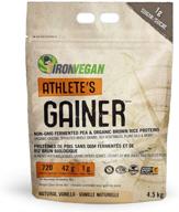 🥛 iron vegan vanilla athlete's gainer, 10 lbs (4.5 kg) - enhanced for seo logo