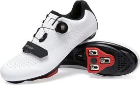 img 1 attached to 🚴 Unisex Cycling Shoes for Mountain and Road Bikes - Clip-in Delta Cleats, Shimano SPD Lock Compatibility, Look Pedal Compatible - Ideal for Peloton and Indoor Bike Workouts