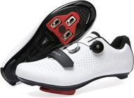 🚴 unisex cycling shoes for mountain and road bikes - clip-in delta cleats, shimano spd lock compatibility, look pedal compatible - ideal for peloton and indoor bike workouts logo