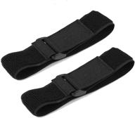 🚴 jkjf cycling safety pant leg bands - clip straps for riding and fishing, elastic ankle leg trousers bind pants with adjustable magic fastening belt (15-inch length, 1.5-inch width, pack of 2) logo