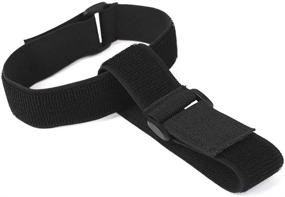 img 1 attached to 🚴 JKJF Cycling Safety Pant Leg Bands - Clip Straps for Riding and Fishing, Elastic Ankle Leg Trousers Bind Pants with Adjustable Magic Fastening Belt (15-inch Length, 1.5-inch Width, Pack of 2)