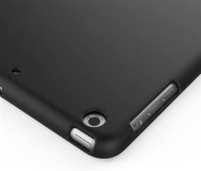 img 1 attached to 📱 Black Matte TPU Rubber Soft Skin Silicone Protective Case Cover for Apple iPad Mini 1/2/3 by SENON - Slim Design