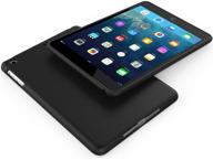 📱 black matte tpu rubber soft skin silicone protective case cover for apple ipad mini 1/2/3 by senon - slim design logo