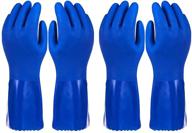 🧤 extra large long dishwashing gloves for kitchen, cleaning, scrubbing (2 pairs, xxl) logo